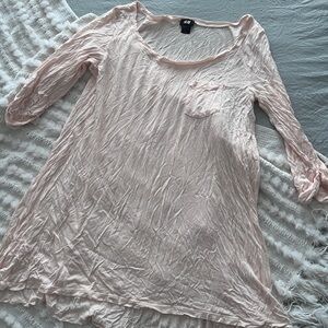 H&M Blush Pink Top